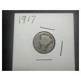 1917 Silver Mercury Dime
