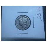 1935 Silver Mercury Dime
