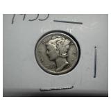 1935 Silver Mercury Dime