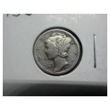 1936 Silver Mercury Dime