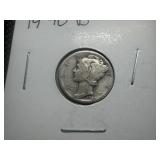 1940 D Silver Mercury Dime