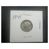 1941 Silver Mercury Dime