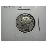 1942 S Silver Mercury Dime