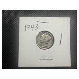 1943 Silver Mercury Dime