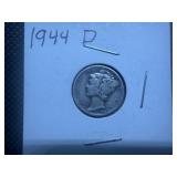 1944 D Silver Mercury Dime