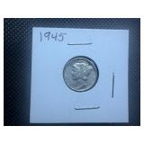 1945 Silver Mercury Dime