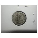 1945 D Silver Mercury Dime