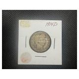 1914 D Barber Silver Quarter