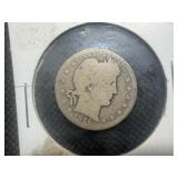 1916 D Barber Silver Quarter