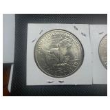 Two 1971 S Ike Silver Dollars Marked BU When Purchased
