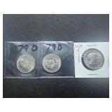 1979 D Susan B Anthony Dollars, 1979 D Susan B Anthony Dollars, 1979 S Susan B Anthony Dollars