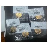 2002 P Sacagawea Dollar, Two 2003 P Sacagawea Dollars, 2003 D Sacagawea Dollar, 2004 D Sacagawea Dollar (5 Coins)