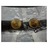 2002 P Sacagawea Dollar, Two 2003 P Sacagawea Dollars, 2003 D Sacagawea Dollar, 2004 D Sacagawea Dollar (5 Coins)