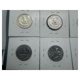 Ten Washington Quarters Various Dates and Mints some marked BU when purchased