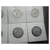 Ten Washington Quarters Various Dates and Mints some marked BU when purchased