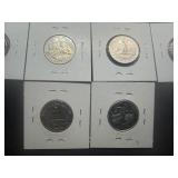 Ten Washington Quarters Various Dates and Mints some marked BU when purchased