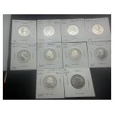 Ten State Quarters Various Dates and Mints some marked BU when purchased