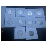Ten State Quarters Various Dates and Mints some marked BU when purchased
