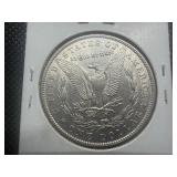1886 Morgan Silver Dollar Marked AU When Purchased