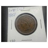 1851 Large Cent