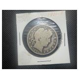 1901 P Barber Silver Half Dollar