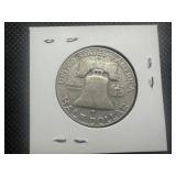 1960 D Franklin Silver Half Dollar