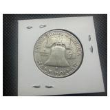 1960 D Franklin Silver Half Dollar