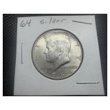 1964 Kennedy Silver Half Dollar
