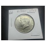 1966 Kennedy Silver Half Dollar