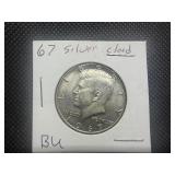 1967 Kennedy Silver Half Dollar Marked BU When Purchased