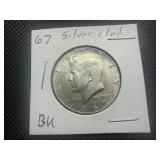 1967 Kennedy Silver Half Dollar Marked BU When Purchased