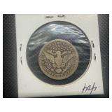 1902 P Silver Barber Quarter