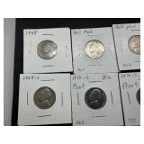 Eleven Jefferson Nickels - Most Marked Proof When Purchased