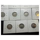 Eleven Jefferson Nickels - Most Marked Proof When Purchased