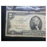 1963 Series Red Seal $2 Bill