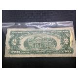 1963 Series Red Seal $2 Bill