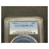 2001 S 10 C PCGS PR69 DCAM
