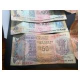 Nine Bank Notes from India