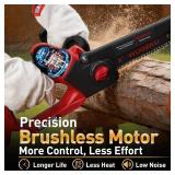 Wugeku 8" Brushless Cordless Mini Chainsaw