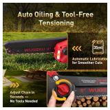 Wugeku 8" Brushless Cordless Mini Chainsaw
