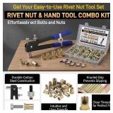 Vidroxin 430 Piece SAE Rivet Nut Tool Kit