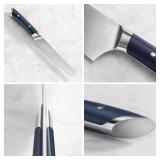 Cangshan Helena Series 5" Round-Tip Serrated Utility Knife with Sheath
