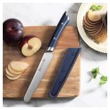 Cangshan Helena Series 5" Round-Tip Serrated Utility Knife with Sheath