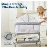 Garvee 3-in-1 Bedside Bassinet/Travel Crib