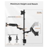 Putorsen Triple Monitor Mount for up to 32" Screens