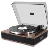 LP&No.1 High Fidelity All-in-One Record Player with Stereo Speakers