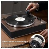 LP&No.1 High Fidelity All-in-One Record Player with Stereo Speakers