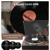 LP&No.1 High Fidelity All-in-One Record Player with Stereo Speakers