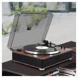 LP&No.1 High Fidelity All-in-One Record Player with Stereo Speakers