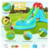 Whubefy Inflatable Water Slide for Kids